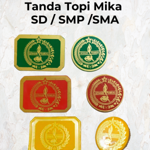 Tanda Topi Mika SD / SMP /SMA
