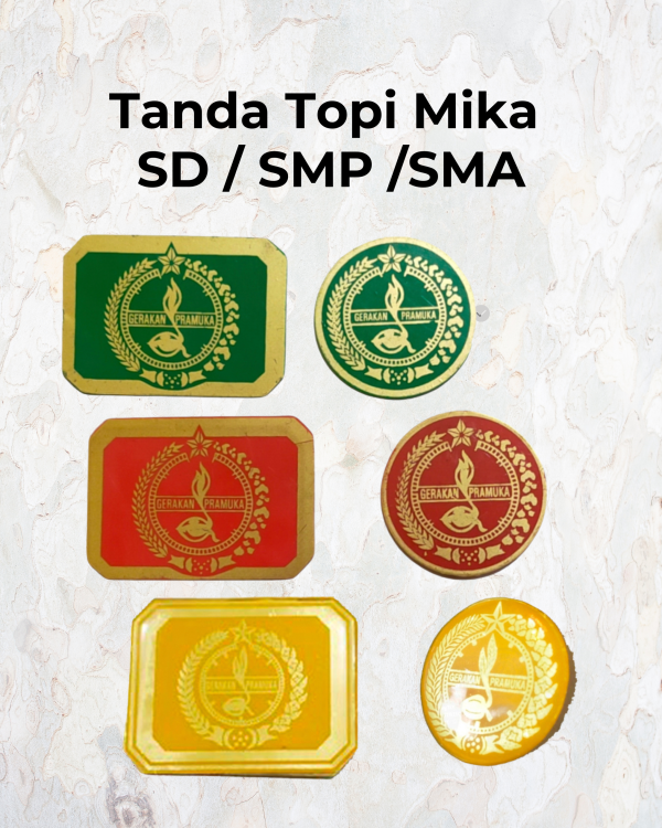 Tanda Topi Mika SD / SMP /SMA