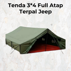 Tenda 3*4 Full Atap Terpal Jeep