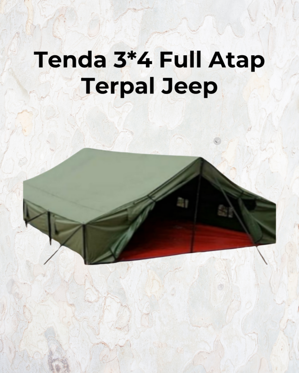 Tenda 3*4 Full Atap Terpal Jeep