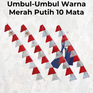 Umbul -Umbul warna Merah Putih 10 Mata